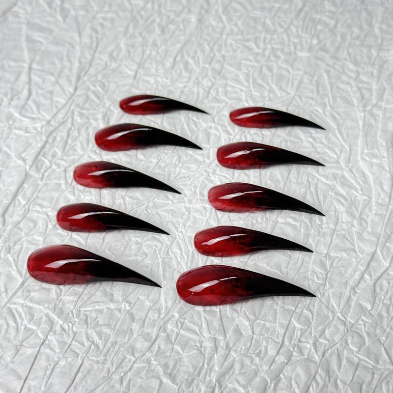 Vamp Romantic Burgundy Stiletto Nail Tips