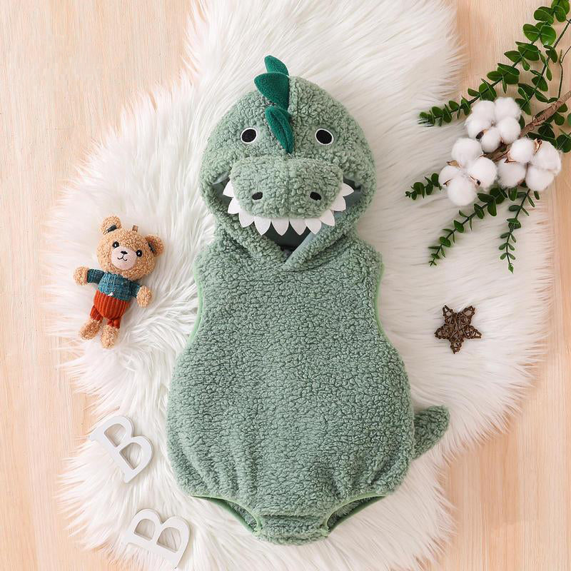 Dinosaur Costume for Kids, Cute Hooded Dinosaur Blanket Outfit, Soft Plush Animal Pajama Costume, Cozy Dress Up Gift for Boys and Girls