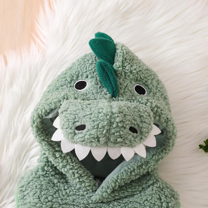 Dinosaur Costume for Kids, Cute Hooded Dinosaur Blanket Outfit, Soft Plush Animal Pajama Costume, Cozy Dress Up Gift for Boys and Girls