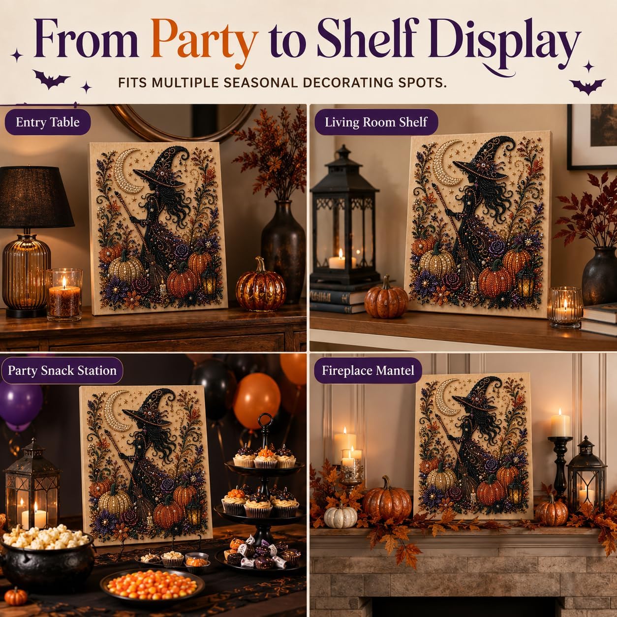 Halloween Ghost Pearl Art DIY Kit, Cute Ghost Bead Craft Set, Creative Handmade Halloween Decoration & Art Activity Kit for Kids, Teens and Adults