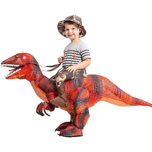 Inflatable Dinosaur Costume for Kids, T Rex Costume, Funny Halloween Costume Outfit, Party Dress Up Suit