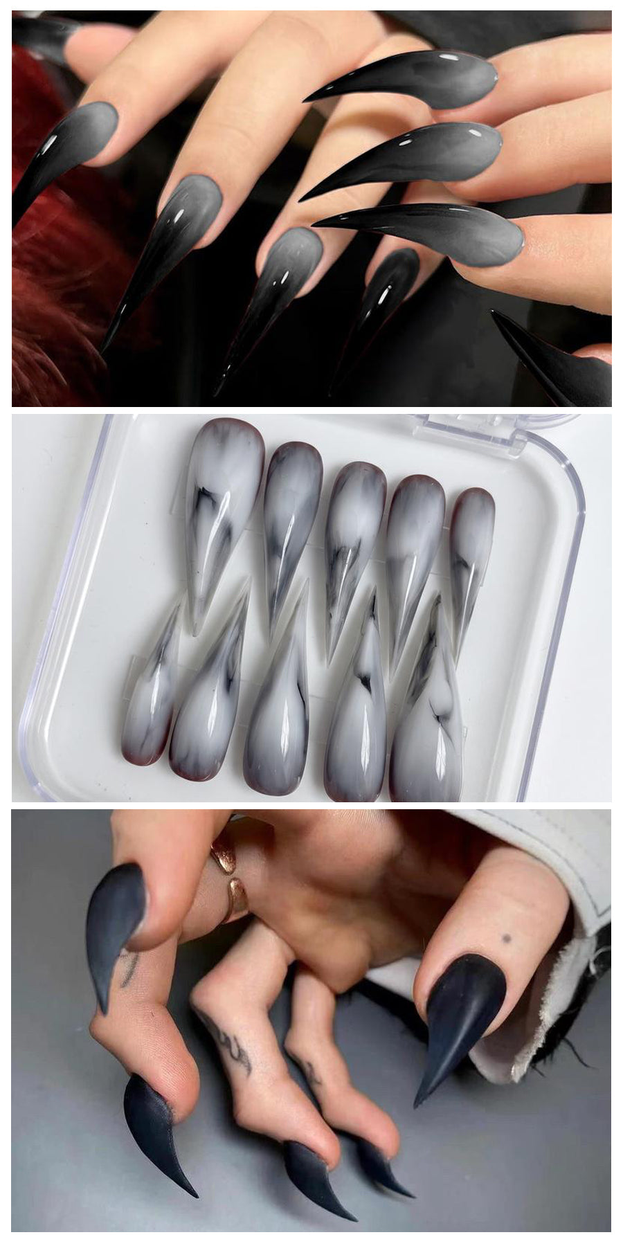 Long Cat Claw Press-On Nails